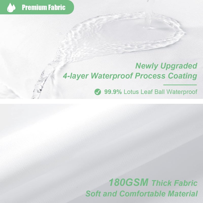 Dynamene Extra Wide Shower Stain - 108 × 72 بوصات معنقدة ستائر قماش مخطط Chenille لاستشارات الحمام وأحواض الاستحمام رث أنيقة مقاومة للماء الستار مع 18 خطاف أبيض - Image 2