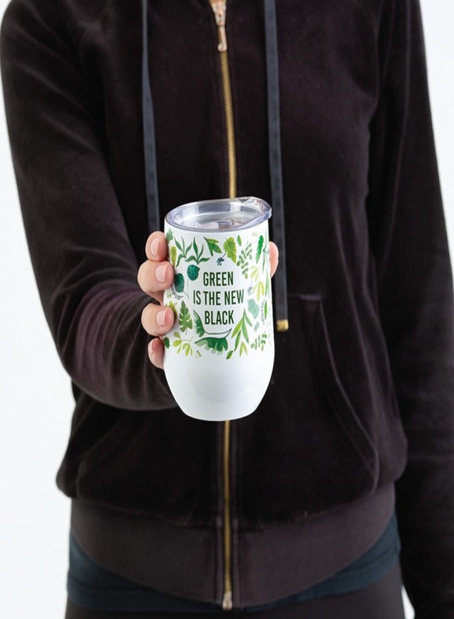 Typhoon Premium Stainless Steel Pure Green New Black Tumbler 350ml - Image 2