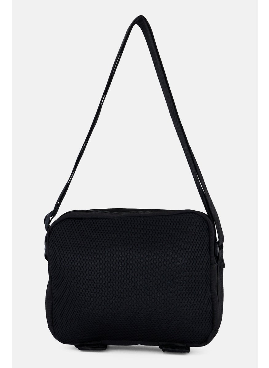 PUMA Men Embroidered Logo Crossbody Bag 17 H x 22 L x 7 W cm, Black  - Image 2