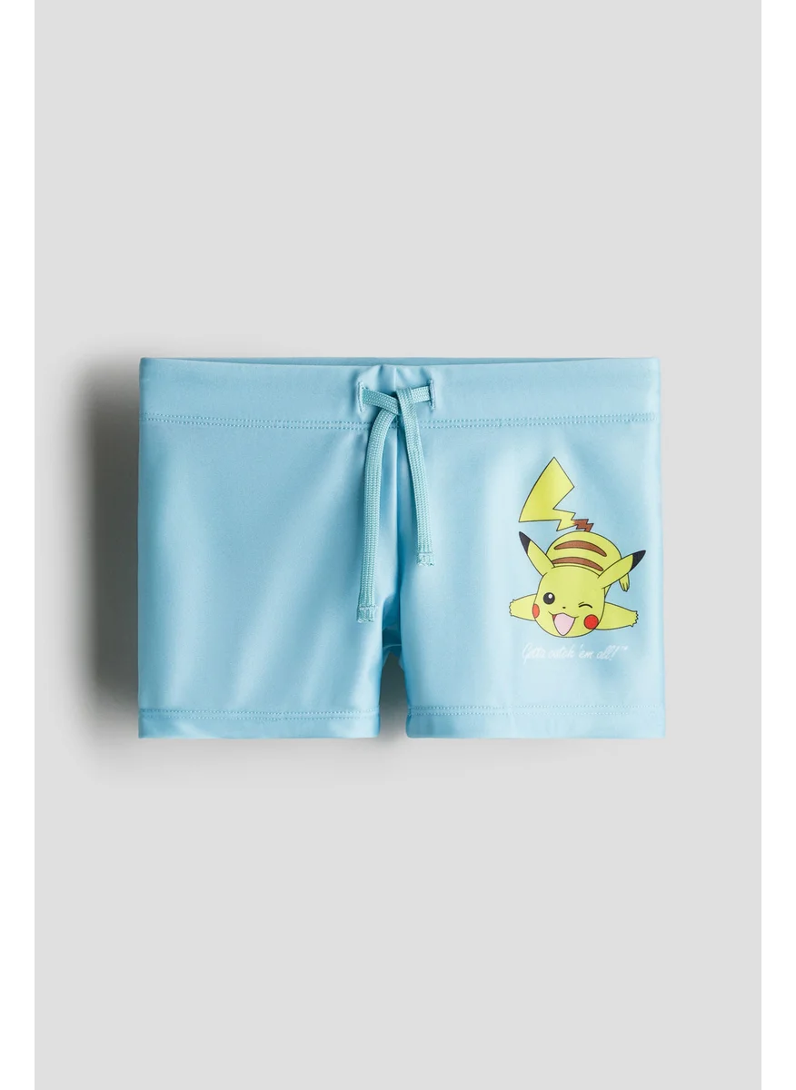 اتش اند ام Printed Swimming Trunks