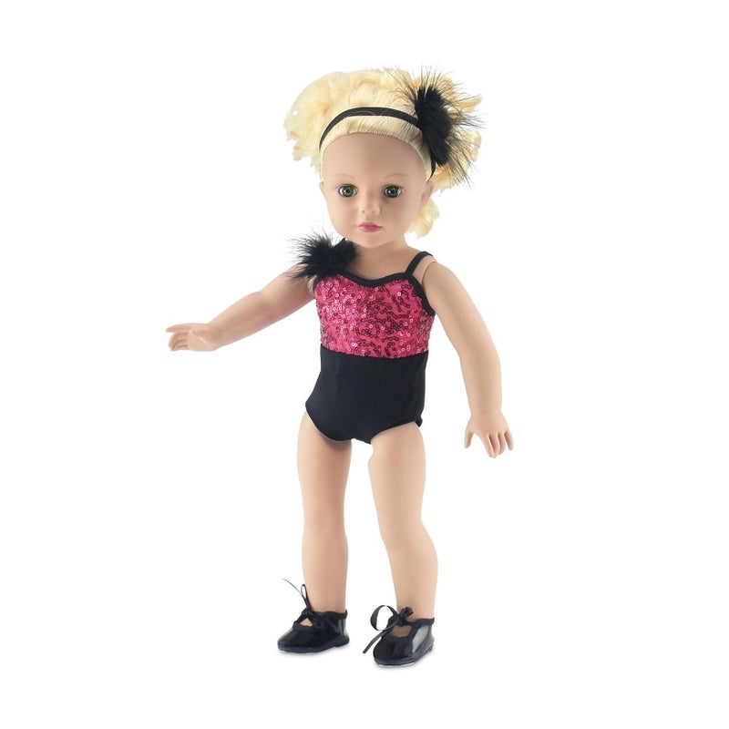 إميلي روز 18 بوصة دمية 4 قطعة موسيقى الجاز باليه راقصة الرقص تشمل أحذية Doll Tap! | متوافق مع 18 "" American Girl Dolls - Image 5