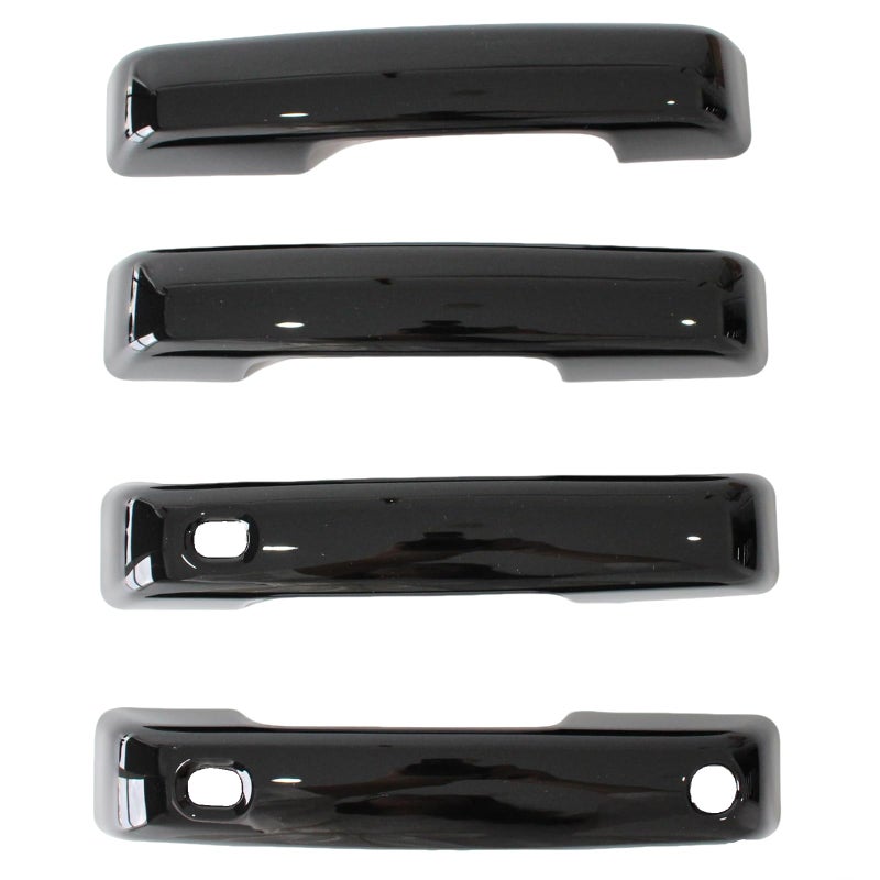 AUCERAMIC Gloss Black Exterior Door Handle Covers Trim Fit for Ford F150 20212025 for Ford F250F350 Super Duty 20232025 with Smart Keyhole - Image 2