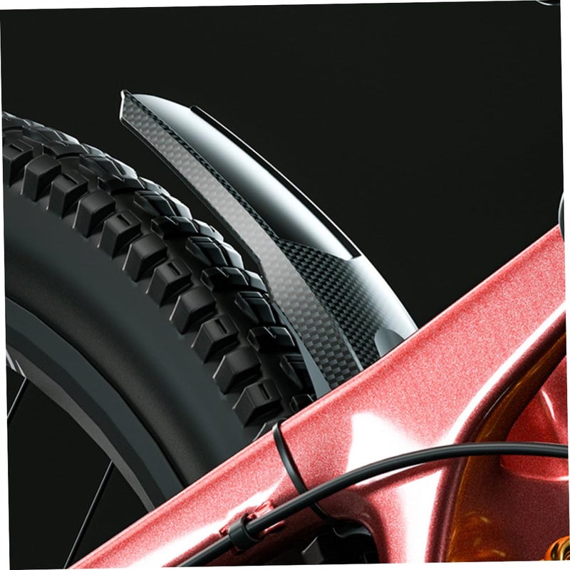 Universal Carbon Fiber Mountain Bike Mudguard Adjustable Front Rear Fender Easy Install - Image 4
