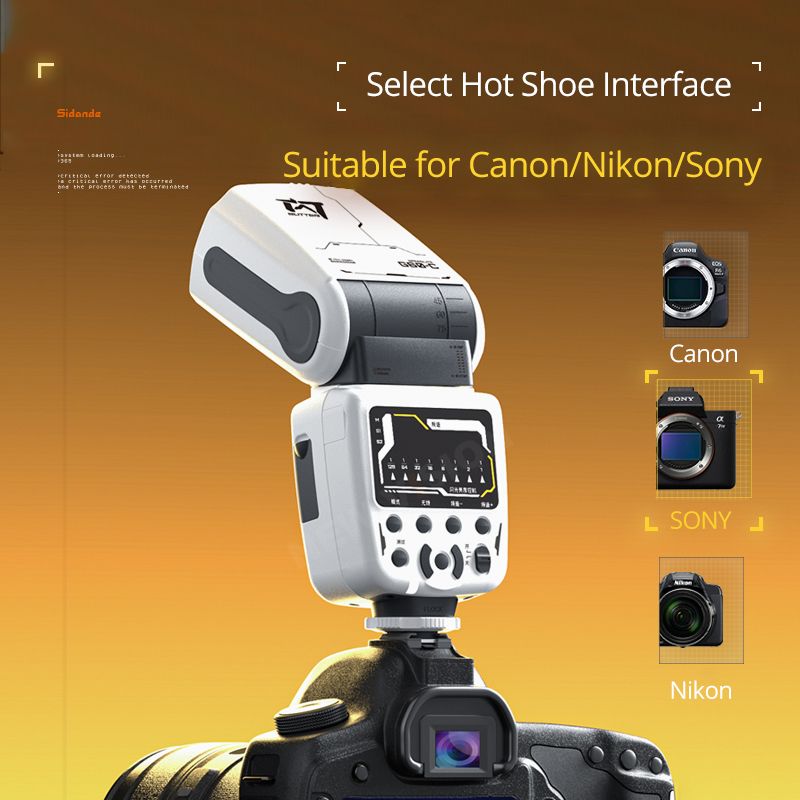 Sidande G60 Wireless External TTL Flash, White Model, for Nikon with Flash Trigger - Image 3