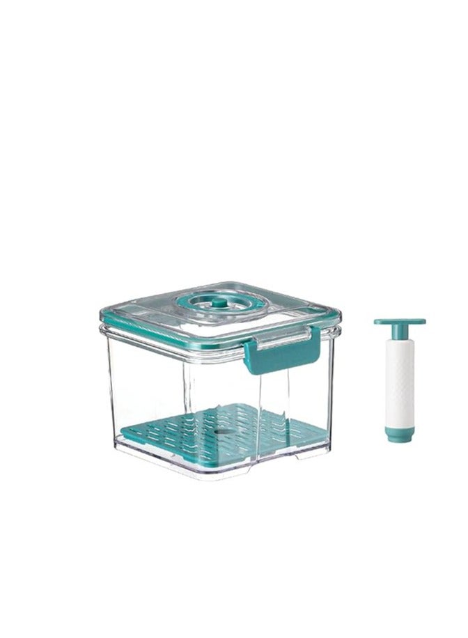 Acrylic Storage Box for Fruits and Vegetables - Transparent with Airtight Lid and Pressure Seal Clips - Image 3
