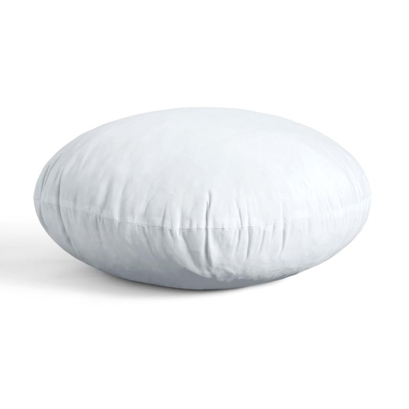 MIULEE 18 Inch Round Pillow Insert Floor Pillow Memory Foam Circular Cushion Decorative Throw Pillow Stuffer Lumbar Sham Forms for Couch Bed Sofa Meditation