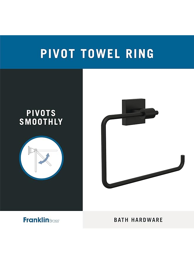 Max46 Fb Maxted Towel Ring 7.87 X 2.15 X 6.04 Inches Matte Black