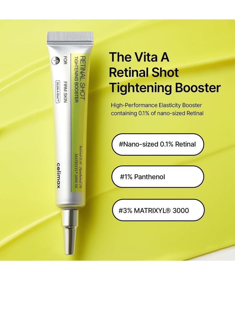 celimax The Vita A Retinal Shot Tightening Booster | 0.1% Retinal, 3% Matryxyl, High-Strength Retinoid for Anti-Aging, Pore Minimizer, Wrinkles & Fine Lines, Firmer Skin, 15ml - Image 2