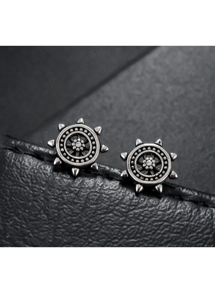LATEEN 1 Pair Men Earring Men Stud  Earring - Image 2