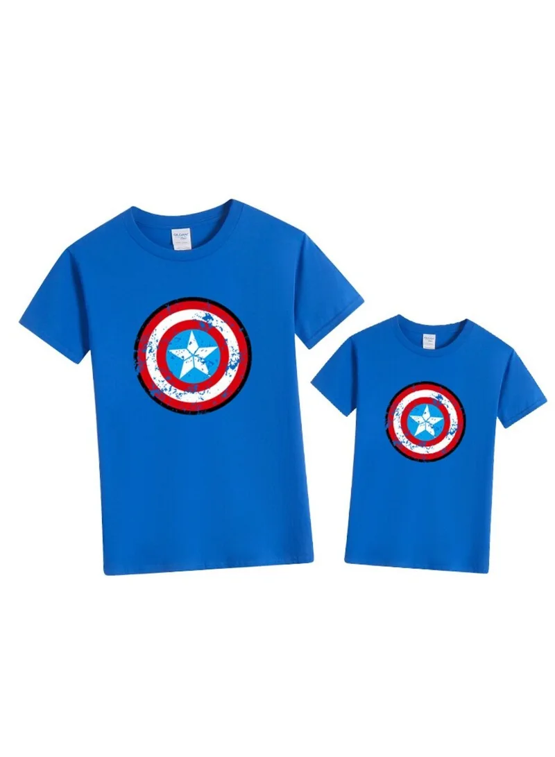 Matching Family Outfits Star Shield Printed T Shirt