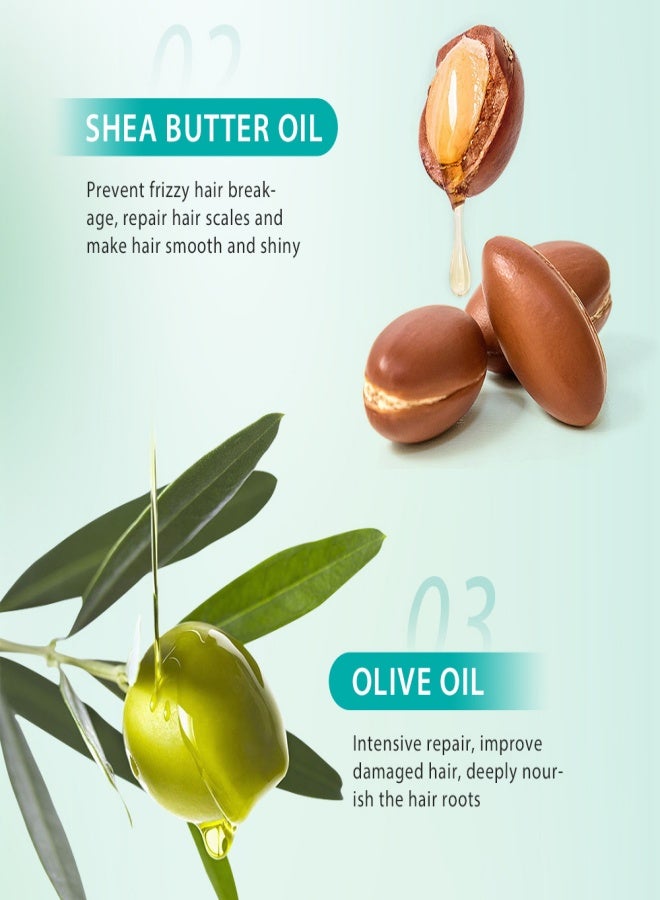 MOIKA Moroccan Hair Oil Argan Oil Moroccan Argan Extract For Hai u0026Skin u0026Body Multi-Purpose , Rosemary Argan Oil Hair Care Oil, suitable for nourishing hair roots, moisturizing, locking moisture and improving frizz - 100ml - Image 2