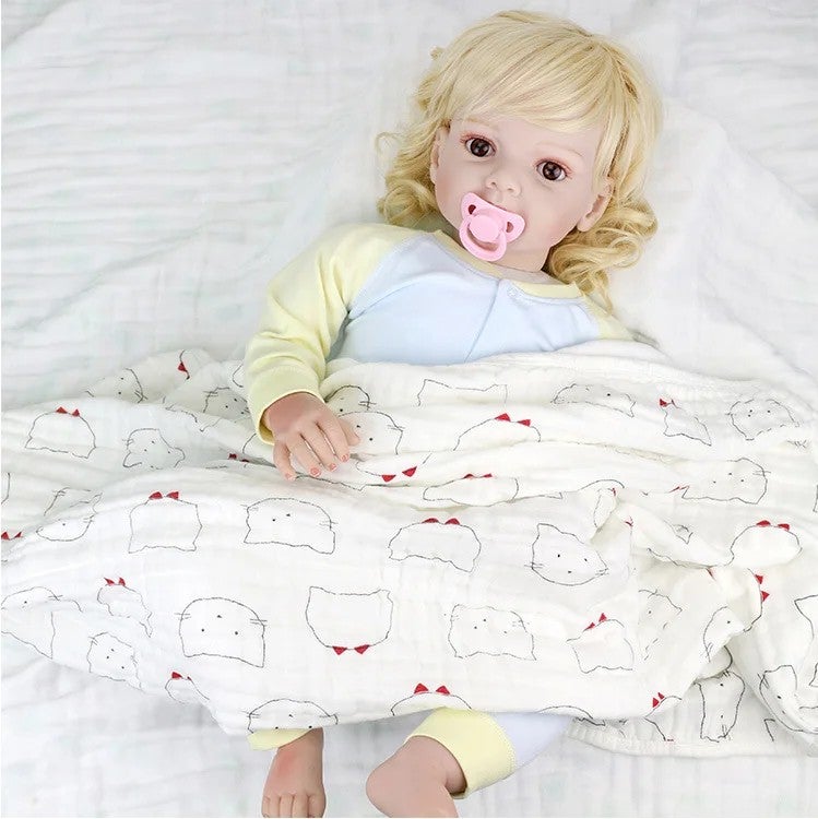 Bluejw Cheap 100% Cotton Baby Swaddle - Soft, Breathable Muslin Blanket for Newborns & Swaddlers - Adjustable Fit, High Quality - Image 4