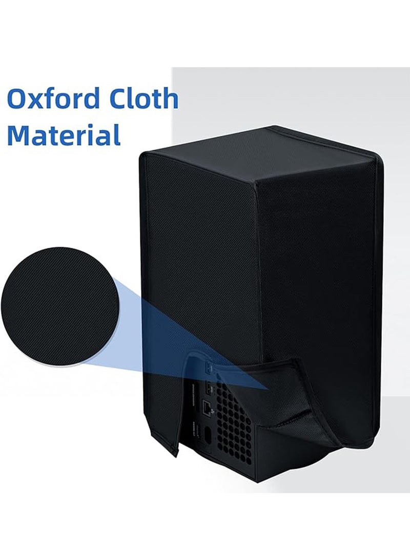 X-level Dust Cover for Xbox Series X Console, Easy Access Cable Port, Washable and Reusable Xbox Series X Dust Cover, Protective Case Cover Waterproof for Xbox Series X Console - Black - Image 5