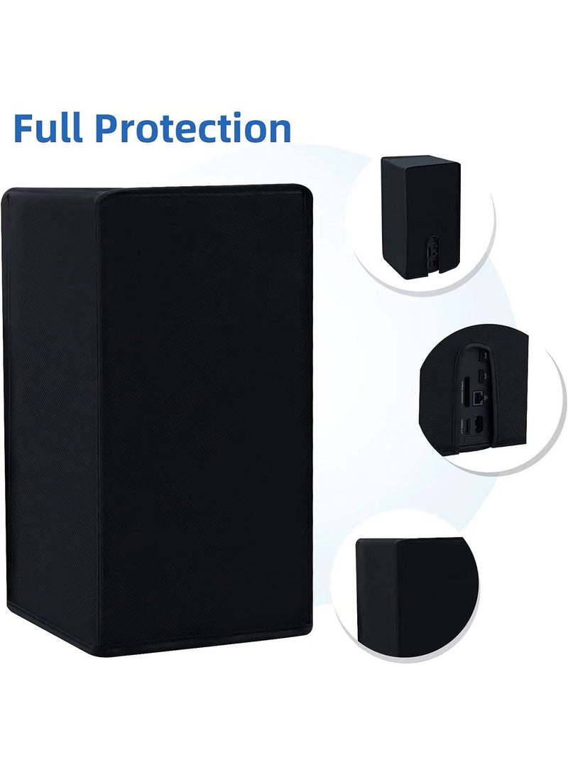 X-level Dust Cover for Xbox Series X Console, Easy Access Cable Port, Washable and Reusable Xbox Series X Dust Cover, Protective Case Cover Waterproof for Xbox Series X Console - Black - Image 4