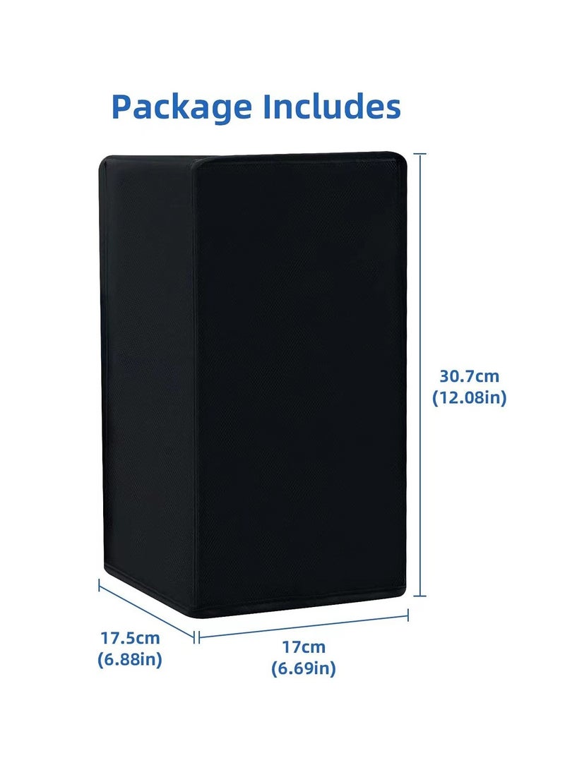 X-level Dust Cover for Xbox Series X Console, Easy Access Cable Port, Washable and Reusable Xbox Series X Dust Cover, Protective Case Cover Waterproof for Xbox Series X Console - Black - Image 2