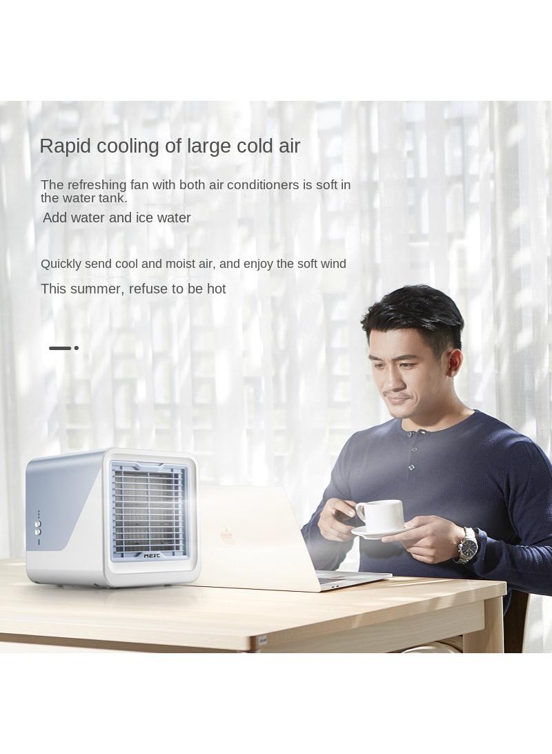 Y&D Mini Air Conditioner Cold Air Silent Humidification Spray Desktop Fan  - Image 4