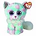 Ty Beanie Boos Soft Toy Opal the Cat 15 cm Pink and Blue TY36376 - Image 2