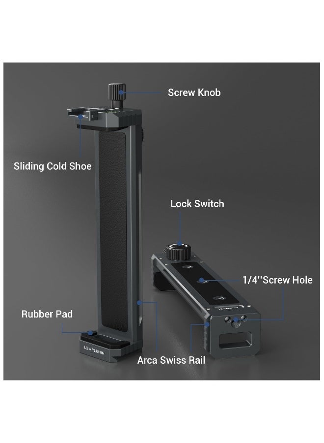 Tripod Mount Adapter for Ipad, Aluminum Tripod Mount Holder for Tablet Ipad 12.9,Tablet Tripod Mount with 1/4 Screw,Universal Tripod Mount for Ipad,Compatible with Ipad Pro 12.9/11-(6.5-17.3)  - Image 2
