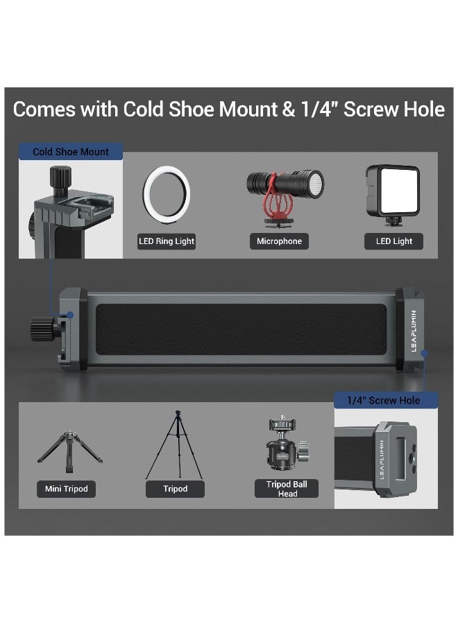 Tripod Mount Adapter for Ipad, Aluminum Tripod Mount Holder for Tablet Ipad 12.9,Tablet Tripod Mount with 1/4 Screw,Universal Tripod Mount for Ipad,Compatible with Ipad Pro 12.9/11-(6.5-17.3)  - Image 3