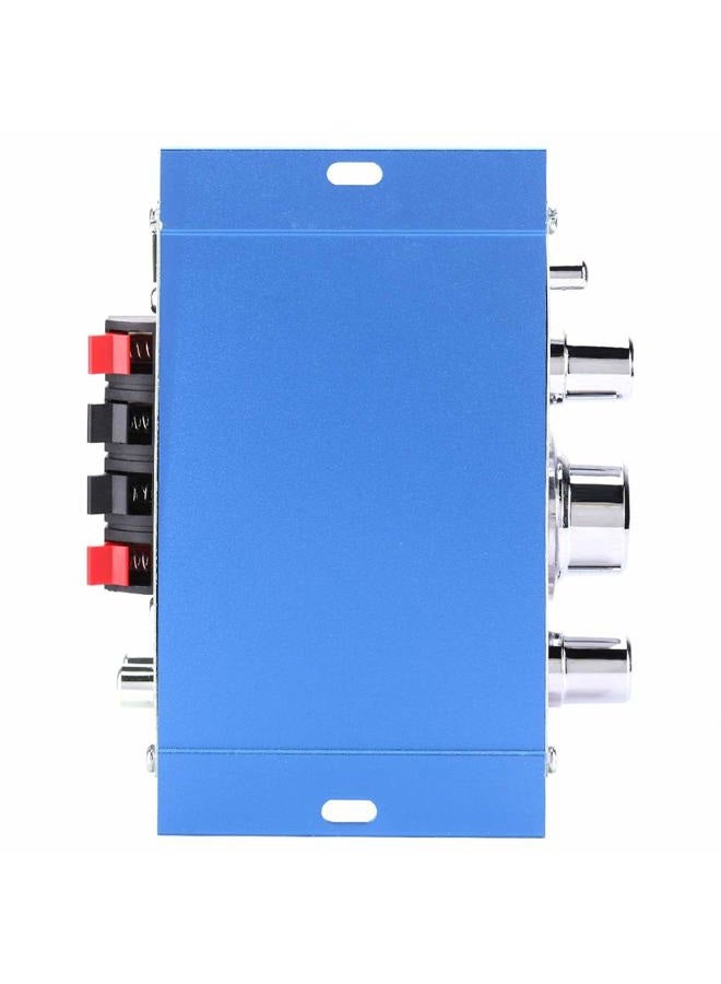 Goshyda Mini Digital Car Auto Amplifier, HiFi Audio Music CD DVD MP3 FM Player, Professional Input Operational Amplifier IC, 4 Sound Field Modes of DSP, 12V Power Supply (Blue) - Image 3