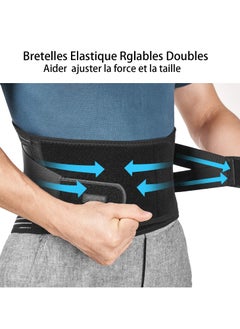 ULHYC Air Mesh Back Brace for Men Women Lower Back Pain Relief, Adjustable Back Support Belt for Work, Anti-skid Lumbar Support for Sciatica Scoliosis (Large(Waist:35.4"-43.3"))  - Image 3