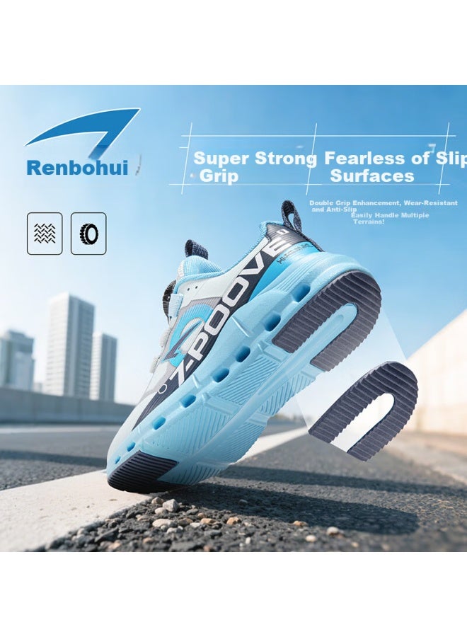 7-pe Boys' Breathable Mesh Sports Shoes Children's Lightweight Running Shoes Spring New Youth Large Kids Sneakers - Image 2