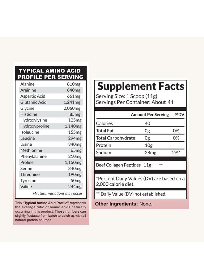 Offernova Hydrolyzed Collagen Unflavored Peptides Powder From Bovine Fat Free Grassfed Paleo/Keto Friendly For Women And Men For Healthy Bones Joints Hair & Skin Colageno Hidrolizado En Polvo  - Image 5