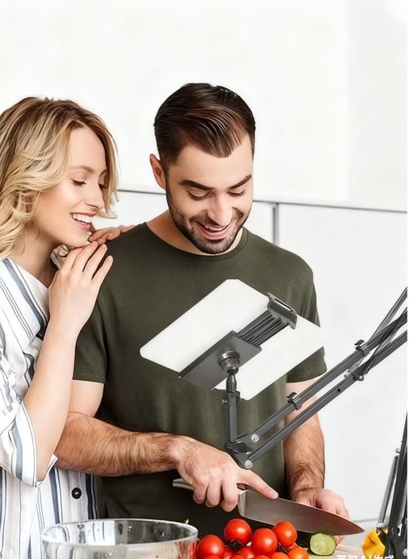 Tablet Holder for Bed, Adjustable and Foldable Tablet Bed Stand Mount with 360 Degree Rotation for iPad pro, iPad, iPhone, Samsung Galaxy, and All 4.7-12.9" Devices - Image 5