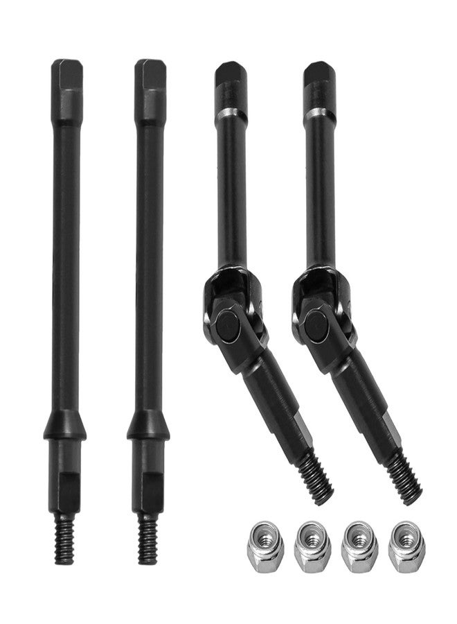 XSYGO Steel CVD Shaft Axle U-Joint Axle Shafts for 1/30 Axial SCX30 RC Crawler Upgrades (Black) - Image 1