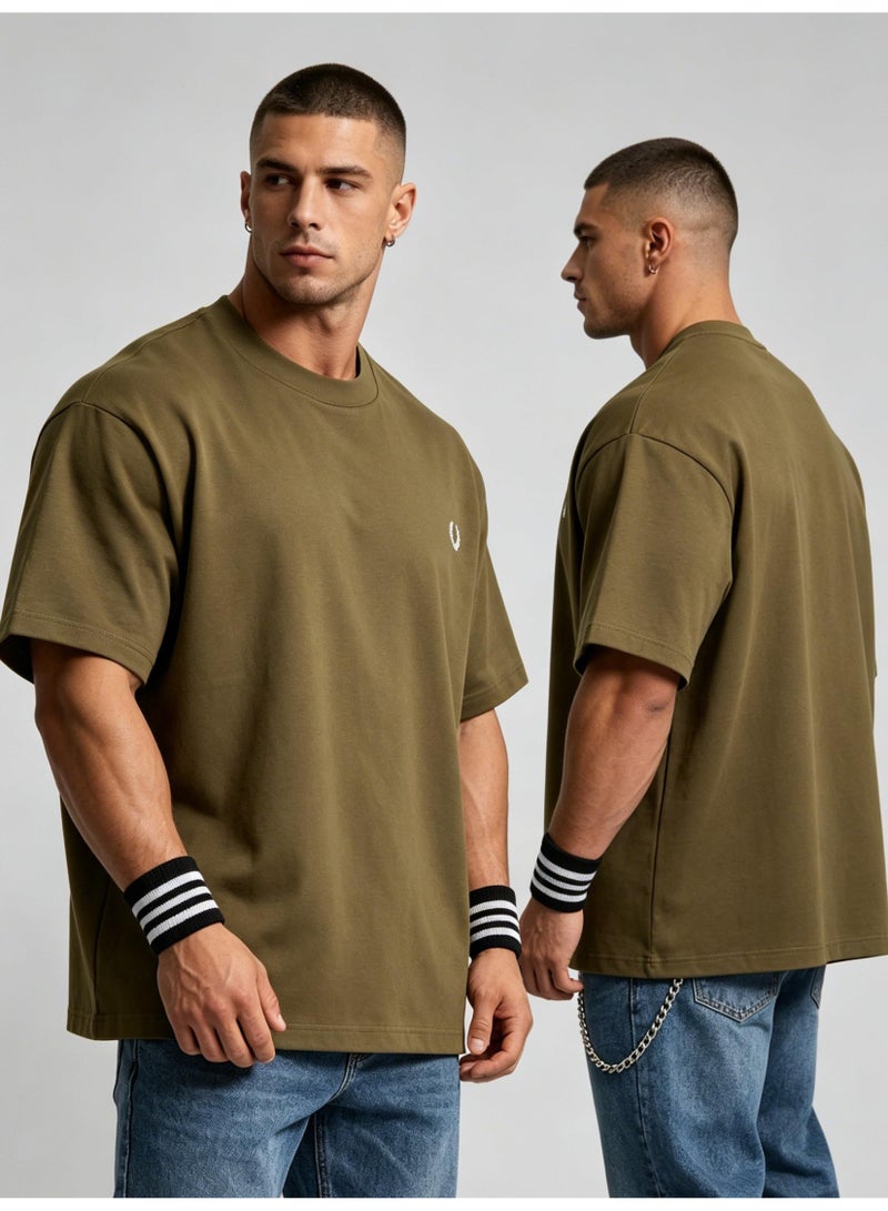 Fred Perry men's and women's laurel logo T-shirt | T-shirt/classic casual pullover/cotton 300g - Image 5