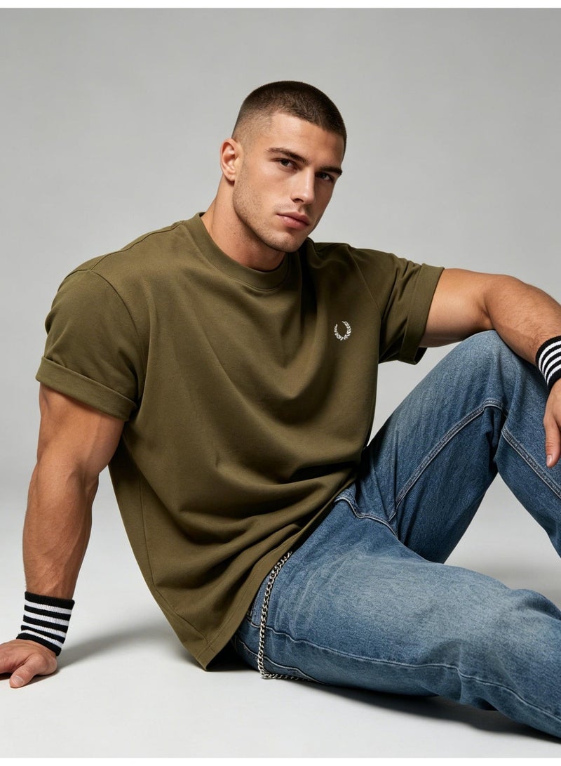 Fred Perry men's and women's laurel logo T-shirt | T-shirt/classic casual pullover/cotton 300g - Image 4