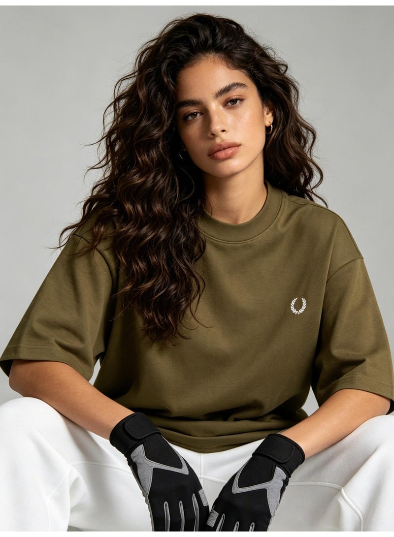 Fred Perry men's and women's laurel logo T-shirt | T-shirt/classic casual pullover/cotton 300g - Image 3