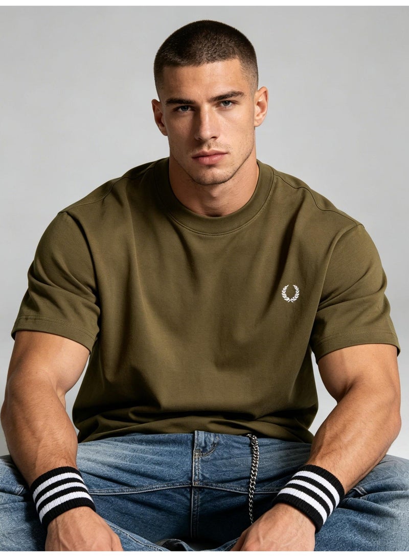 Fred Perry men's and women's laurel logo T-shirt | T-shirt/classic casual pullover/cotton 300g - Image 1