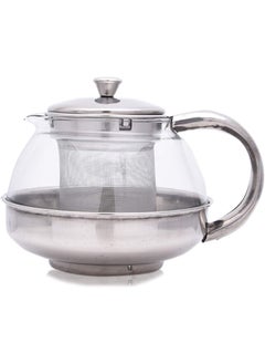 Wilson Tea Pot With Strainer Silver/Clear 600ml  - Image 1