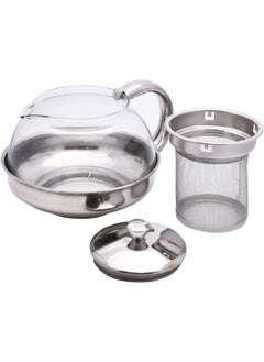 Wilson Tea Pot With Strainer Silver/Clear 600ml  - Image 2