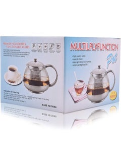 Wilson Tea Pot With Strainer Silver/Clear 600ml  - Image 3