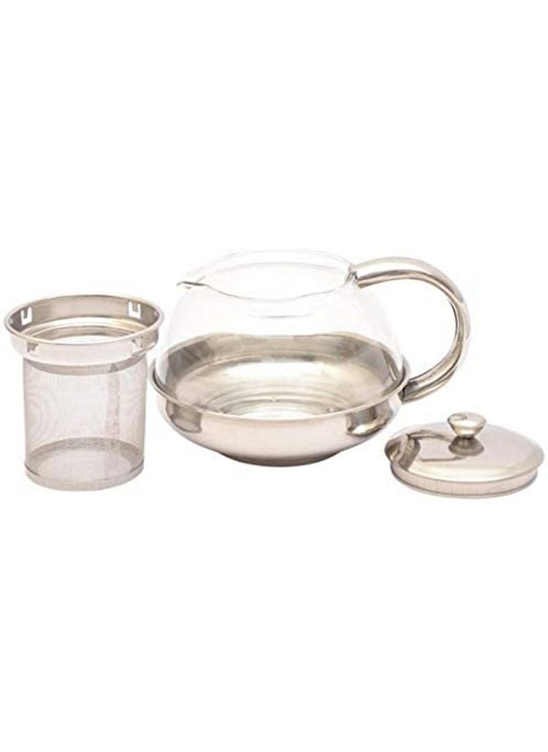 Tea Pot With Strainer Rose Gold 600ml - pzsku/Z6D79D70C42175505D1BCZ/45/_/1689854556/414a2f06-3d7a-4dc9-9b2d-356eb28dca50