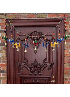 Yalambar Yalambar Handmade Plastic Beads Handmade Traditional Door HangingBandarwalToran for Door Traditional Bandarwal Set for Door 90X13cmtoran2 