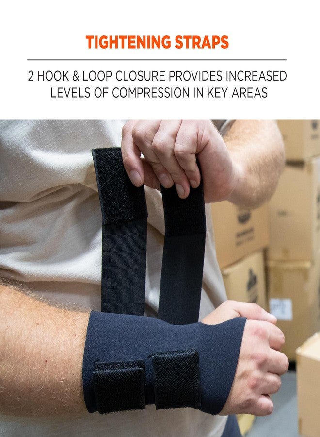 Ergodyne - 16624 ProFlex 675 Ambidextrous Double-Strap Wrist Support, Black, Large - Image 5