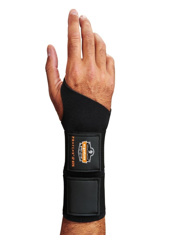 Ergodyne - 16624 ProFlex 675 Ambidextrous Double-Strap Wrist Support, Black, Large - Image 1