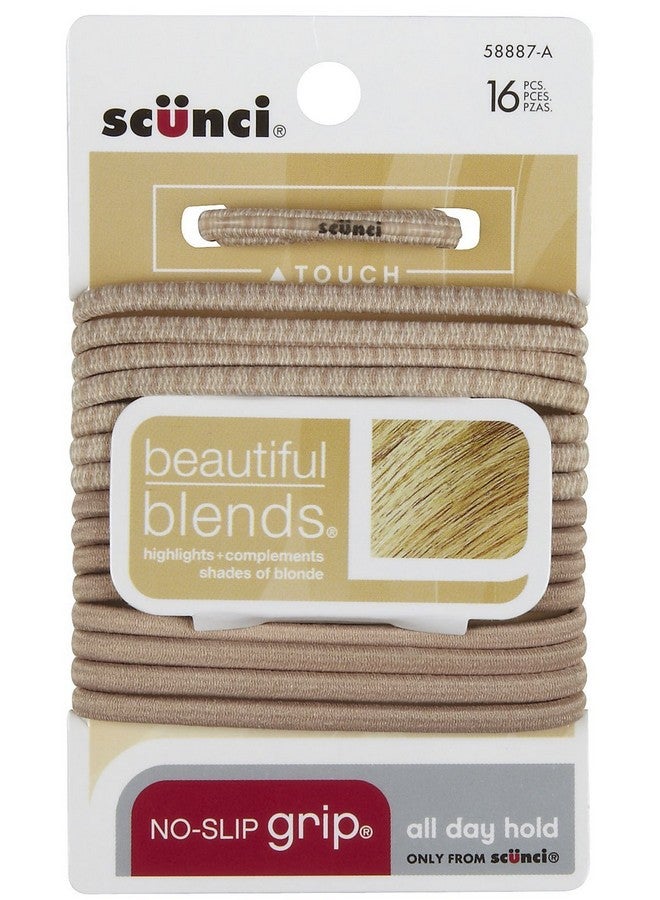 Scunci No Damage Elastic Hair Ties Blonde