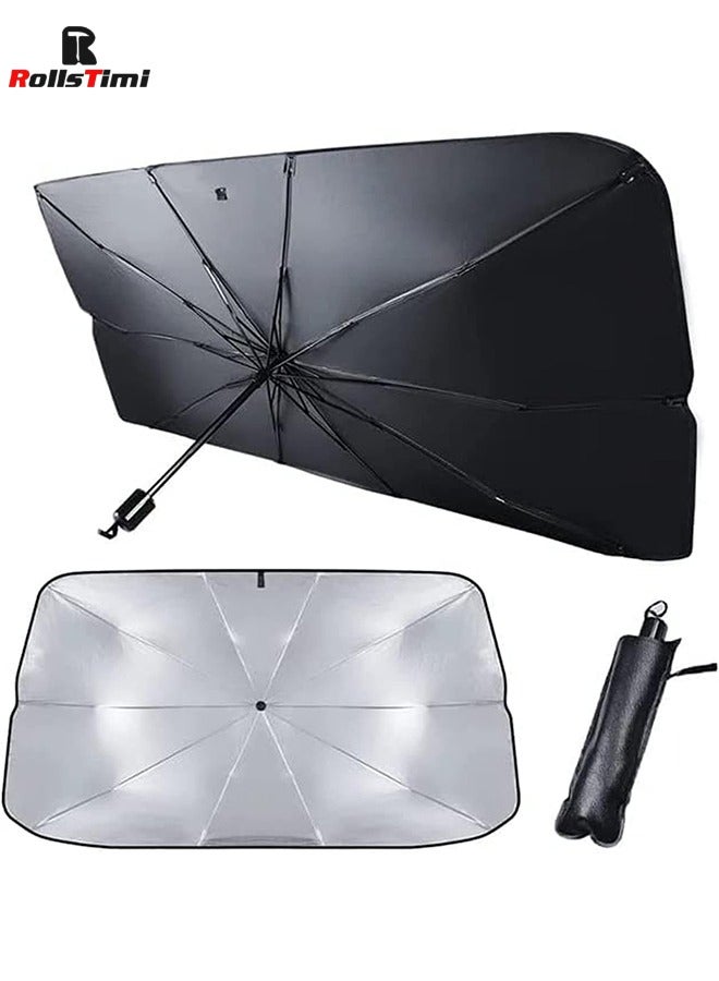 رولستيمي سيارة طوي ظلة الزجاج الأمامي الزجاج الأمامي هود ظلة مظلة - Image 2