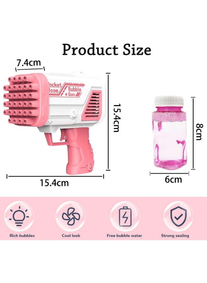 TOY GARDEN 36-Hole Electric Bubble Gun for Kids – Rechargeable Bubble Machine with Soap Solution, Indoor & Outdoor Toy for Toddlers and Girls - Image 4