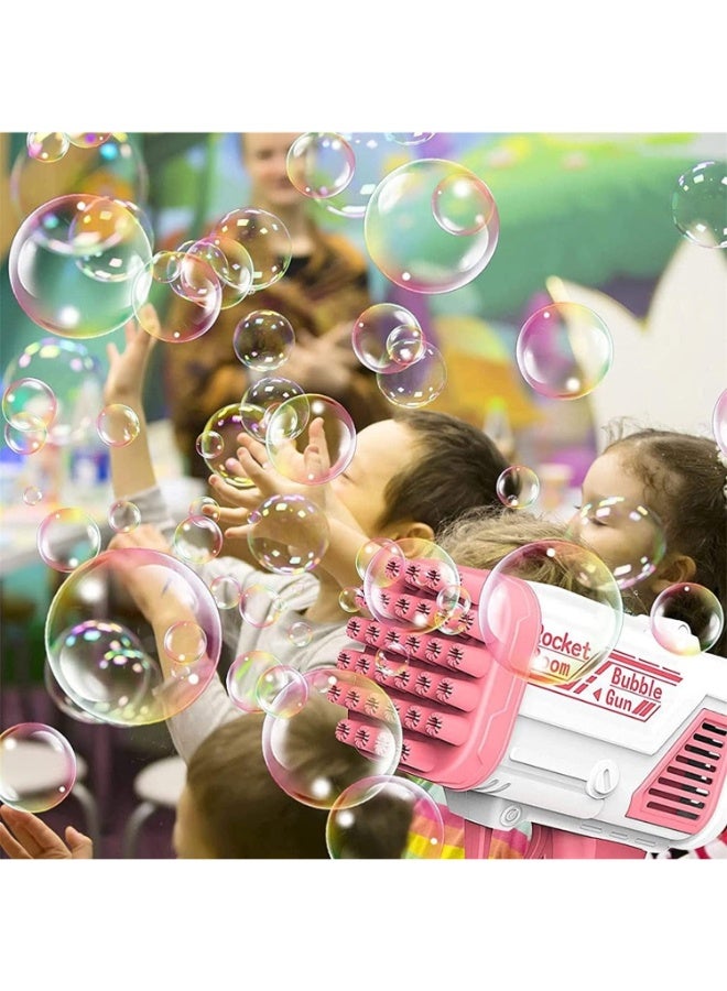 TOY GARDEN 36-Hole Electric Bubble Gun for Kids – Rechargeable Bubble Machine with Soap Solution, Indoor & Outdoor Toy for Toddlers and Girls - Image 2