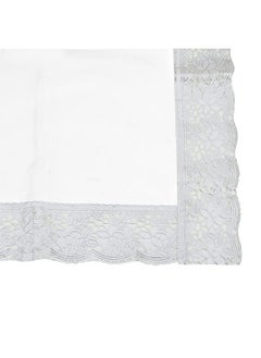 Kuber Industries Kuber Industries Table Cover 6 Seater |Dining Table Cloth for Home D?cor | Table Sheet for Dining Area | 45x70 | DTC | Silver  - Image 2