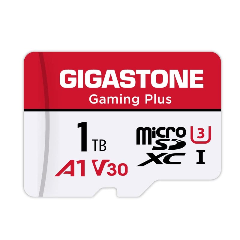 Gigastone ã€for Switch 1 Onlyã€‘ GIGASTONE 1TB Gaming Plus Series Memory Card Speed Up to 150/120MB/s for Nintendo-Switch 1, Steam Deck, 4K Video A1 V30 U3 MicroSDXC with SD Adapter - Image 1