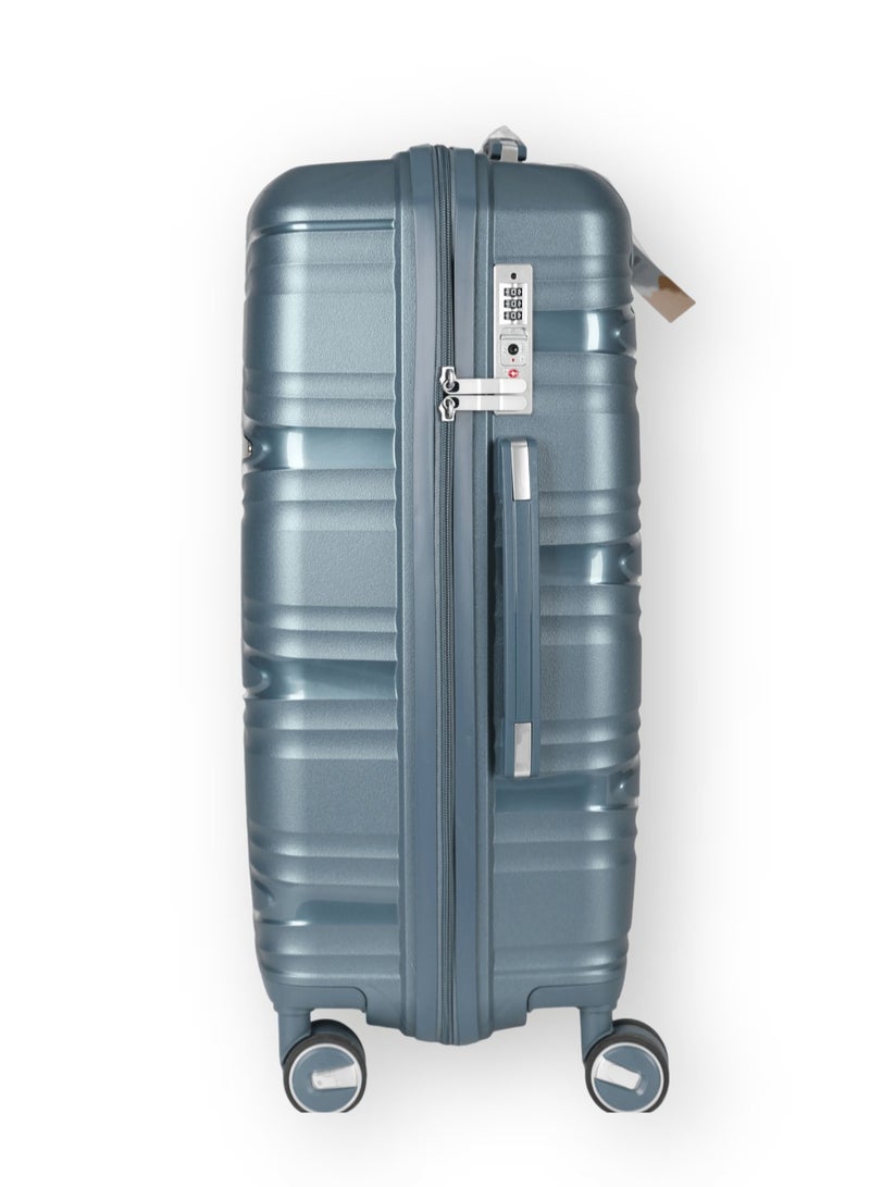 Lucky Power 3 Pcs Hardshell Luggage Sets PP Luggage Sets With Lightweight Design Luggage Sets With Double Spinner Wheels, Built-In TSA 20/24/28 inch - Set of 3 Pieces - Image 4