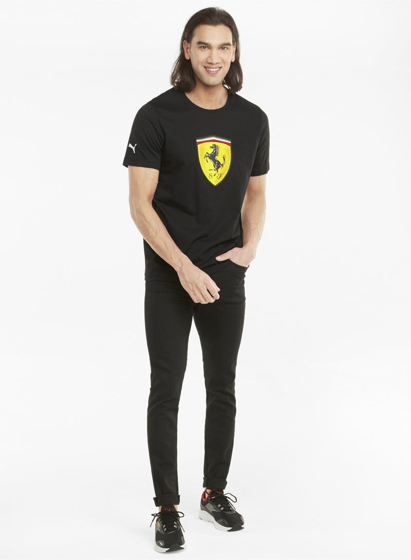PUMA Scuderia Ferrari Race Bold Colour Shield Mens Shortsleeve T-shirt  - Image 3