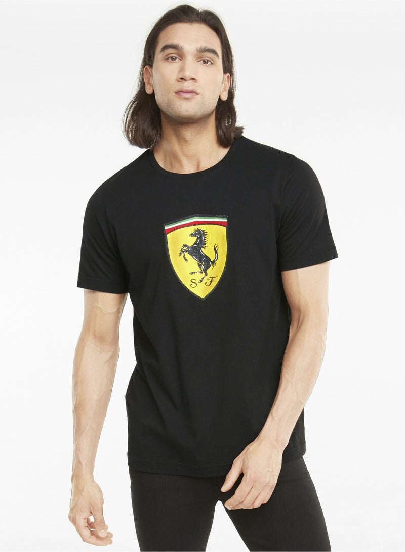 PUMA Scuderia Ferrari Race Bold Colour Shield Mens Shortsleeve T-shirt  - Image 1
