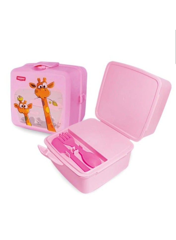 وينر لانش بوكس للأطفال كومبو متعددة الأقسام تدخل غسالة الأطباق بلاستيك صحي وآمن - Image 3